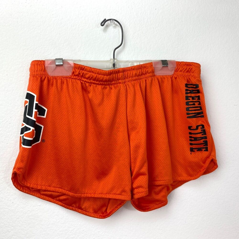 Womens Oregon State University Beavers Orange Shorts Small Sports Colosseum